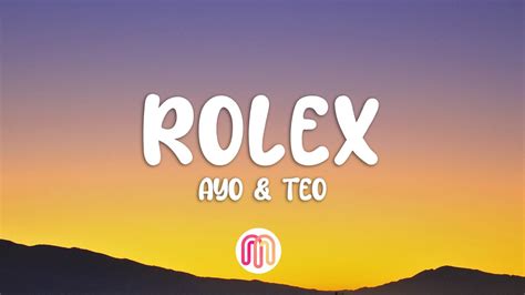 testo rolex|Rolex song lyrics teo.